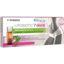 4321 Slim Lipobiotic 7 Giorni 7 Flaconcini - Integratore Controllo Peso Corporeo